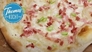 Elsässer Flammkuchen selber machen - Rezept ohne Hefe / Thomas kocht