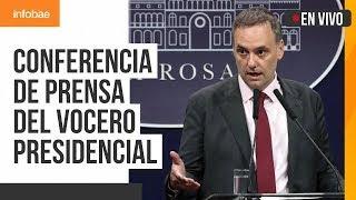 Conferencia de prensa del vocero presidencial, Manuel Adorni (10/09/2024)