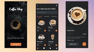 Coffee Shop App UI Design In Flutter - Flutter UI Design Tutorial