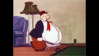 The All New Popeye Hour - "Don't Overeat" PSA - Wimpy weight gain