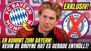 EXKLUSIV!!! DE BRUYNE HAT GERADE ENTHÜLLT, DASS ER EIN SPIELER DES BAYERN MÜNCHEN IST! BAYERN-NEWS!