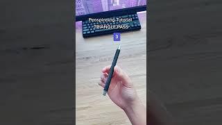 TRIANGLE PASS pen spinning tutorial VERY EASY  #shorts