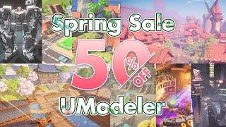 UModeler 50% Off - Unity Asset Store Spring Sale!