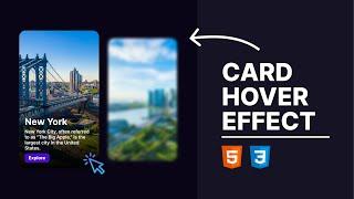 Image Card Hover Blur Effect | HTML & CSS