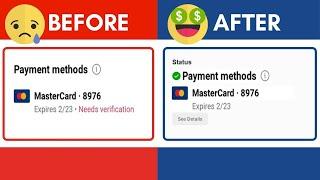 How To: VERIFY Your CARD on Facebook Ads Manager? #facebookads (07/2024)