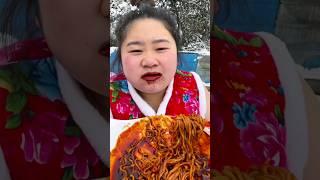 Mukbang Very Spicy Chinese Noodels Eating Challenge shorts Video New #mukbang #eatingchallenge