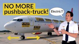 The FUTURE of PUSHBACK is ELECTRIC! Without a pushback truck! Explained by CAPTAIN JOE