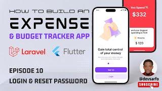 Episode 10: Penger (Expense Tracker App) - Login and Reset Password Screens