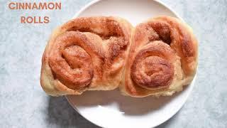 [Baking Vlog] Cinnamon Rolls l No eggs l Cook Kafemaru