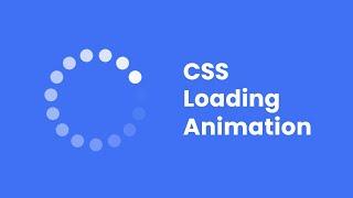 How to make a Loader in HTML & CSS | Website Loading Animation