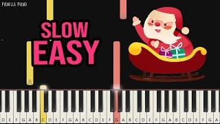 Sleigh Ride | SLOW EASY Piano Tutorial by Pianella Piano