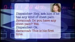 5-year-old Savannah's Calm Call with 911 - THE BONNIE HUNT SHOW