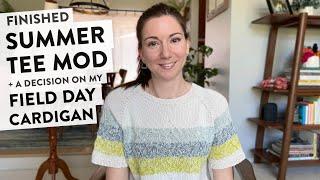 Prismatic Reflection summer mod + a decision on my Field Day Cardigan | Knitting Podcast Ep 8