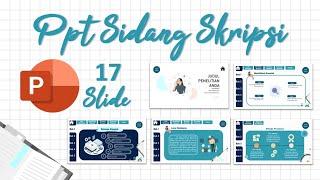 Blue Aesthetic Template PPT Gratis | Sidang Skripsi | Full Animation | Kekinian |Modern| Tips Kuliah