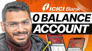 ICICI Bank Zero Balance Account Opening Online - New Update