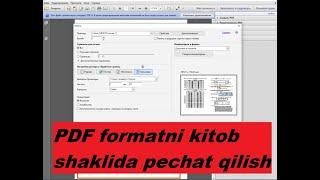 PDF formatni kitob shaklida pechat qilish