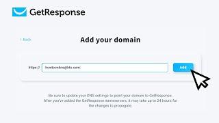 How To Connect Custom Domain in GetResponse (2024)