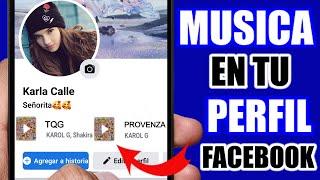 Como Poner MUSICA en tu PERFIL de FACEBOOK 2024