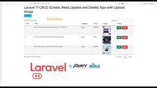 Laravel 11 CRUD (Create, Read, Update and Delete) Ajax with Upload Image