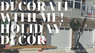 DECORATE WITH ME! | HOLIDAY DECOR | VLOGMAS | MARIE CASHMERE