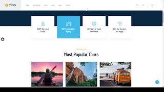 Tripo - Travel and Tourism Agencies WordPress Theme travel agency trip Easy Create Website