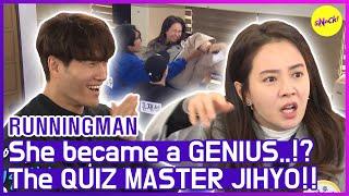 [HOT CLIPS] [RUNNINGMAN] JIHYO, The Quiz MASTER (ENG SUB)