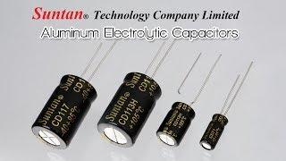 Suntan SMD, Axial and Radial Aluminum Electrolytic Capacitors