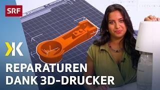 Reparatur statt Neukauf: Mit 3D-Druckern gegen die Wegwerfgesellschaft | 2024 | Kassensturz | SRF