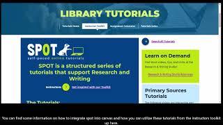 Western Libraries: Accessing Online Tutorials