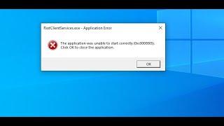 Riotclientservices.exe - Application Error Fixed