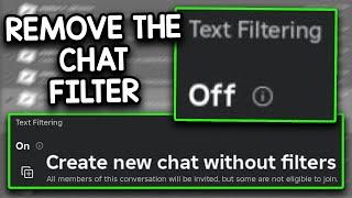 You Can REMOVE Roblox Chat Filters...