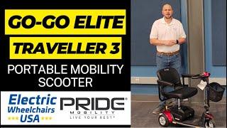 Pride Go-Go Elite Traveller 3-Wheel Scooter SC40E [2024]