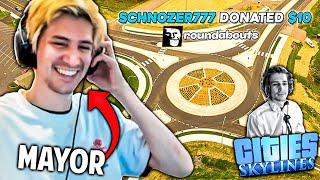 xQc Roasted by TTS Donos for 20 minutes straight while building Roundabout City in Cities: Skylines