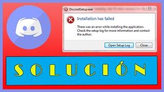  DISCORD NO SE INSTALA: Solución al Error "Installation has failed" [Windows 10/8/7]