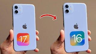 Downgrade any iPhone from iOS 17 to 16  - FREE & EASY