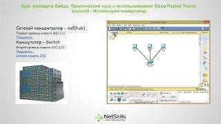 3.Видео уроки Cisco Packet Tracer. Курс молодого бойца. Коммутатор