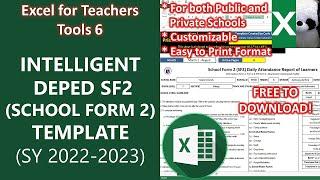 INTELLIGENT DEPED SCHOOL FORM 2 (SF2) TEMPLATE SY 2022-2023 | Excel for Teachers | Carlo Excels