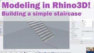 Modeling a simple stair in Rhino3d