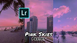 PINK SKIES PRESET | How to change Sky color to Pink | Lightroom Mobile Tutorial- Sky Replacement