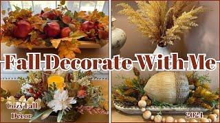 FALL DECORATE WITH ME 2024 * COZY & TRADITIONAL FALL LIVING ROOM DECOR