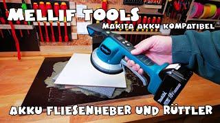 Mellif Fliesenrüttler Fliesenheber für Makita Akku 18V