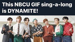 BTS 방탄소년단 Dynamite lyric sing-a-long by NBC and all its tv programs!