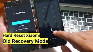 Two methods of hard reset Xiaomi, Old Recovery mode mobile phone logo data cable