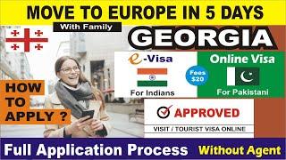  GEORGIA e-Visa / Online Visa - Full Online Process for Indian and Pakistani | No Appointment Visa