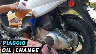 Piaggio Fly - Engine Oil Change | Mitch's Scooter Stuff