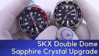 Seiko SKX007 & SKX009 Dive Watch Custom Mods With Double Dome Sapphire Crystal - New Arrival