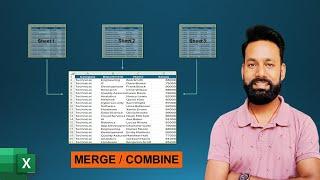 How to Consolidate Multiple Excel Sheets into One | Combine Multiple Excel Sheets | Easy Tutorial