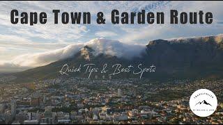 Travel Guide - Cape Town - Garden Route in 4K | Top Spots & Quick Tips | Full Video