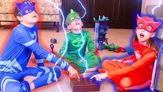 PJ Masks in Real Life  Heroes Exchange Powers!  PJ Masks Official