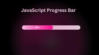 JavaScript Progress Bar | JavaScript progress bar with percentage